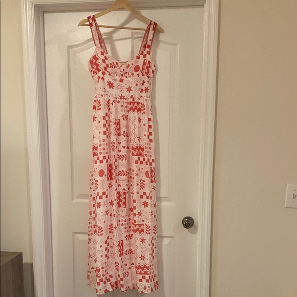 Seaside Postcard Coastal Maxi Dress main image 1